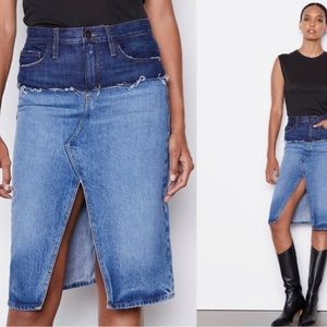 Frame size 30 NWT reconstructed denim skirt